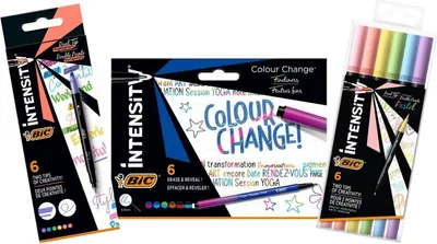 Image de BIC Intensity Bundle changement de couleur+intensité élevée +pastel double pointe 6+6+6 pack 503935