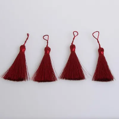 Produktbild von Weihnachtliche Quasten - rot - 6 cm - 4 Stück - 1113 R