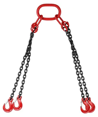4-beinige Hebeband-Kette mit Haken, 1,5 m, 3000 kg