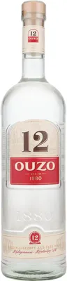 Produktbild von Ouzo 12 1000ml 40% Vol.