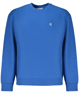 Produktbild von Herren-Sweatshirt Blau: Angeraut mit Rundhals & Stickerei