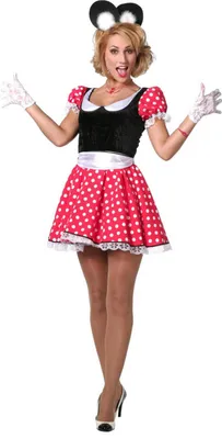 Produktbild von Kostüm Maus Kleid rot 36
