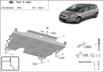 Image de Protection anti-encastrement en acier pour moteur Ford S - Max