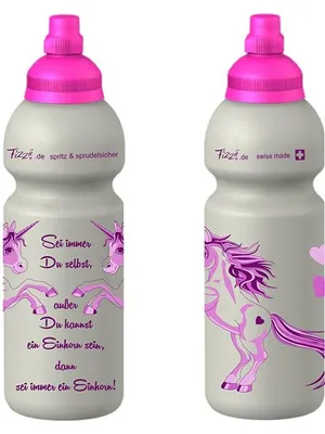 Produktbild von Fizzii Trinkflasche Einhorn 600 ml, auslaufsicher