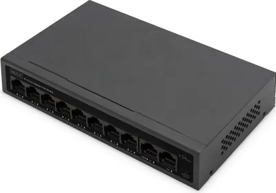Obrázek produktu pro DIGITUS 8+2 portový GE PoE switch