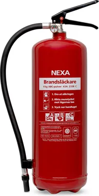 Produktbild von Feuerlöscher 6kg ABC-Kennzeichnung 43A frostbeständig, nicht stromleitend für Haushalte