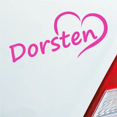 Produktbild von Auto Aufkleber Dorsten Herz Stadt City Liebe Love Heimat 17x8 cm Pink Sticker Heckscheibenaufkleber