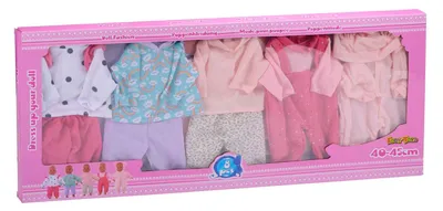 Obrázek produktu pro Eddy Toys oblečení pro panenky 8 kusů - Baby Doll - 40-45 CM - Vícebarevné