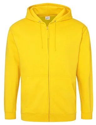 Produktbild von Awdis - Kapuzenpullover für Herren/Damen Uni, Mit Reißverschluss LT2550 (L) (Sonnengelb)