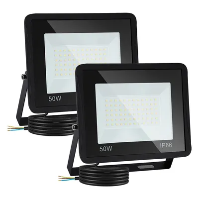 Obrázek produktu pro TolleTour 50W 2x LED reflektor LED reflektor Vodotěsný reflektor Venkovní reflektor Venkovní bezpečnostní světlo pro zahradu Garáž Teplá bílá