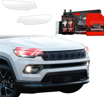 Image de Film protecteur 2 en 1 Grizz Protector pour phares - Jeep Compass (2020-2024)
