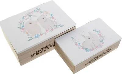 Obrázok produktu pre Sada dekoratívnych kariet DKD Home Decor drevo MDF (17 x 12 x 6 cm)