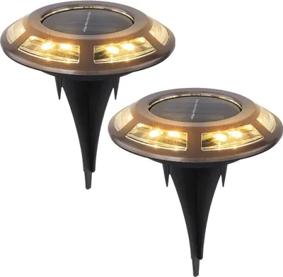 Produktbild von LED Solarleuchte, Wegeleuchte, Akku, Kupfer, D 11 cm