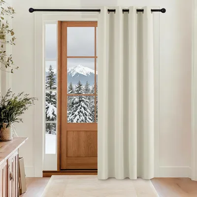 Obrázok produktu pre Záves na dvere, chrániaci pred chladom, neprepúšťa svetlo, rozmer 240 x 140 cm, svetlo béžová farba
