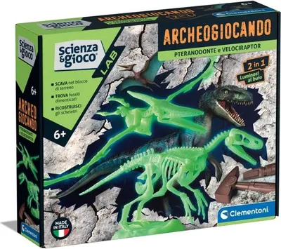 Zdjęcie produktu dla Clementoni Science & Play 19375, Zestaw eksperymentowy, Paleontologia, 8 lat(a), Wielobarwny