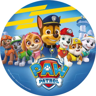 Produktbild von Essbares Papier Paw Patrol - Paw Patrol alle Freunde 20cm