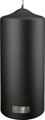 Zdjęcie produktu dla GILDE Stumpenkerze,schwarz,metallic