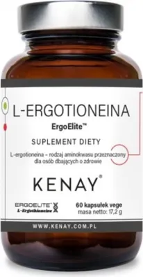 Zdjęcie produktu dla Kenay Ergoelite l-ergotioneina (60 kapsułki) BI9398