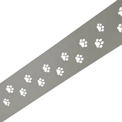 Produktbild von zaun|zu PREMIUM Nachbildung Tapsi: Zaunblende mit Lasermuster für Doppelstabzaun Steingrau 2,55m