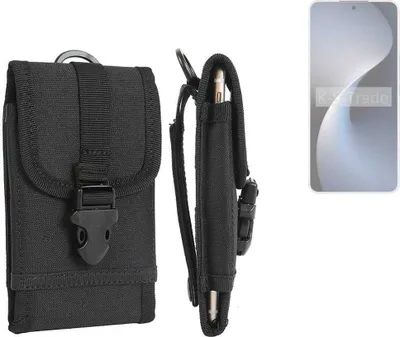 Produktbild von K-S-Trade Holster Handy Hülle kompatibel mit Meizu 21 Note Holster Handytasche Gürtel Tasche Schutz Hülle Robust Outdoor schwarz