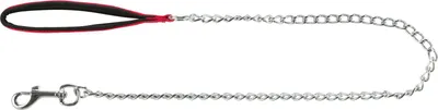 Produktbild von TRIXIE Kettenleine mit Neopren-Handschlaufe - rot - 1,00 m/3,0 mm