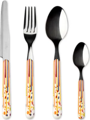 Produktbild von Excelsa besteckset 24 stück Dripping stahl bunt