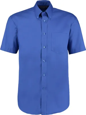 Image de Kustom Kit Corporate Oxford Chemise Homme, Manches Courtes BC595 (23 pouces) (Bleu Royal)