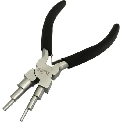 Image de Pince à sertir Zange, 14,7 cm, acier trempé, poignées antidérapantes, diamètre de sertissage : 2,0 - 9,0 mm