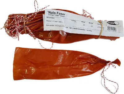 Produktbild von 25 Stück Nalo Faser bak natur Kaliber 60/40 - Kunstdarm