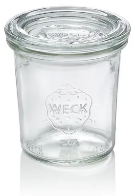 Produktbild von 60x Weck Glas Mini-Sturzglas mit Deckel Overturn 140 ml