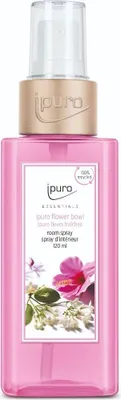 Produktbild von ipuro Flower bowl, Sprühlufterfrischer, Pink, Bergamotte, Zedernholz, Blume, Jasmin, Lilie, Orange, 120 ml, Spraydose, Universal