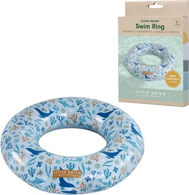 Obrázok produktu pre Little Dutch 2012316, Modrá, Plavecký krúžok, Vzor, Plast, 3 rok / roky, Chlapec