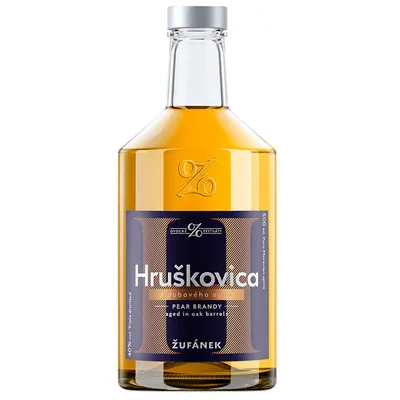 Obrázek produktu pro Hruškovica z dubového sudu Žufánek 40% 0,5