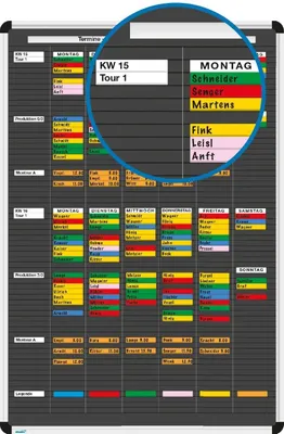 Produktbild von 2-Wochenplanerset PLANRECORD komplett B620xH770mm