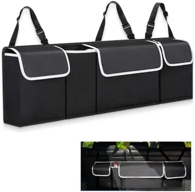 Produktbild von Auto Organizer, Faltbarer Kofferraum Organizer, Oxford Stoff, für SUVs, Wasserabweisend
