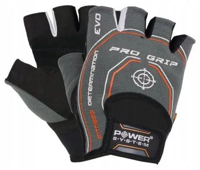 Image de Power-System Pro Grip Evo Gants Musculation Gris Respirants S
