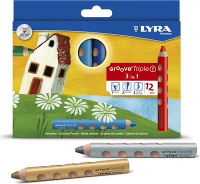 Obrázok produktu pre Lyra Groove TripleOne, Viacfarebný, 12 kusov