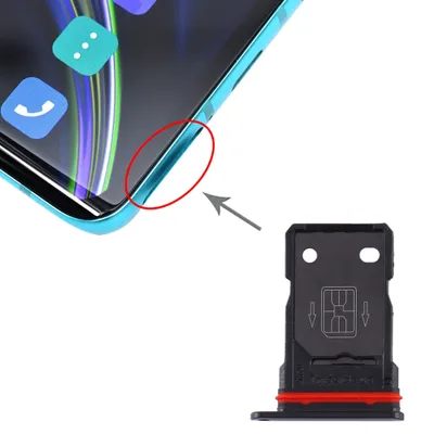 Produktbild von SIM Karten Halter für OnePlus 8 Schwarz Schlitten Sim Tray Ersatz Reparatur Neu