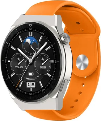 Produktbild von Strap-it Huawei Watch GT 3 Pro 46mm Sportarmband (Orange)