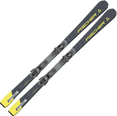 Produktbild von Fischer RC Pulse SLR PRO + RS 9 SLR Allround Ski Einsteiger 25/26 grau/gelb 160