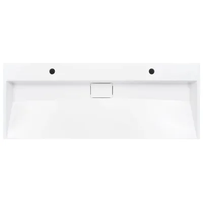 Zdjęcie produktu dla vidaXL Umywalka 120 x 46 x 11 cm Odlew mineralny/odlew marmurowy biały