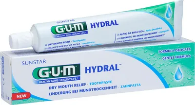 Produktbild von 2x Gum Hydral Zahnpasta 75 ml - gegen Mundtrockenheit
