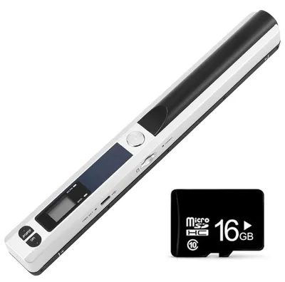 Immagine prodotto di Scanner portatile per documenti con scheda SD da 16 GB - 900 DPI