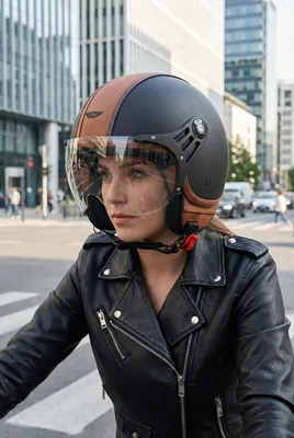 Produktbild von MOTO HELMETS Jethelm mit Visier, ECE 22.06, Motorradhelm Rollerhelm Scooterhelm, Leichtgewicht 1050 g, Schnellverschluss, waschbares Innenfutter AV-84