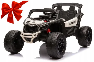 Zdjęcie produktu dla Auto na akumulator pilot skóra EVA 4x4 180W MAVERIK CAN-AN biały PRAWKO