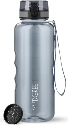 Image de Gourde uberBottle crystalClear avec filtre, 1 500 ml / Gris pierre / 720°