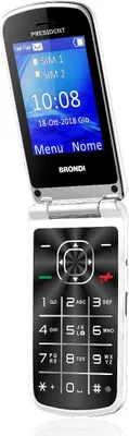 Zdjęcie produktu dla Brondi President, Clamshell, Dual SIM, 7,62 cm (3"), 1,3 MP, 800 mAh, Biały