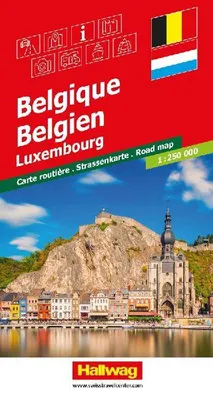 Produktbild von Hallwag Strassenkarte Belgien 1:250.000