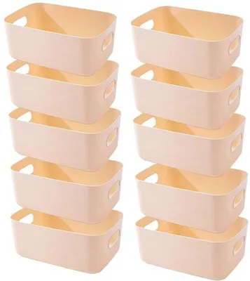 Productafbeelding van Set van 10 Plastic Opbergdozen voor Keuken en Badkamer