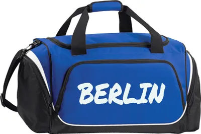 Produktbild von multifanshop Sporttasche - Berlin blau - Textmarker, blau/schwarz, Größe one size